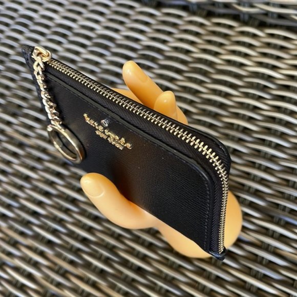 Kate Spade Darcy Medium L-Zip Card Holder Black - Picture 12 of 16
